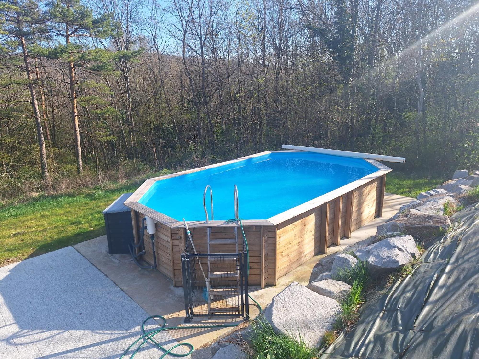Le Chalet Avec Piscine - Оберне Экстерьер фото